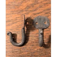 From the Anvil Coat Hooks, Traditional Beeswax Cup Hooks, Blacksmith L  Hooks