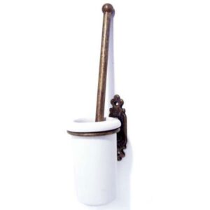 Classic Toilet Brush Holder - Antique Brass