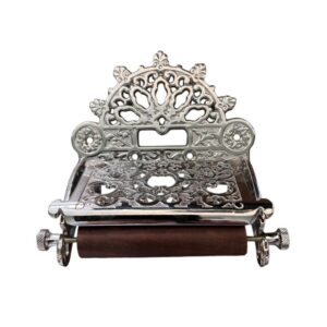 Ornate Toilet Roll Holder Chrome