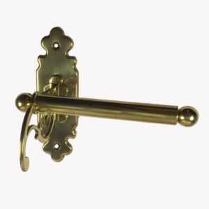 Brass Single Arm Toilet Roll Holder