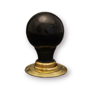 Round ebonised door Knob