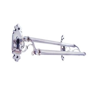 Classic Double Towel Rail Antique Silver