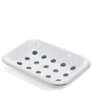 Two-Part Enamel Soap Dish 