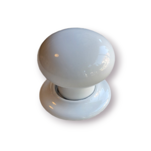 White ceramic door knobs