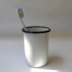 Heavy Enamel Toothbrush Holder