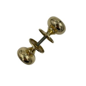 brass mushroom door knob in two sizes