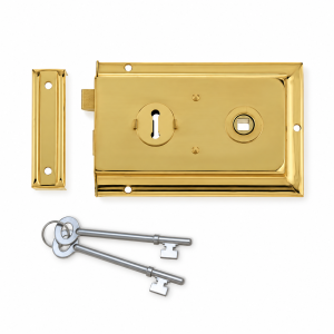 Brass Reversible Rim Lock