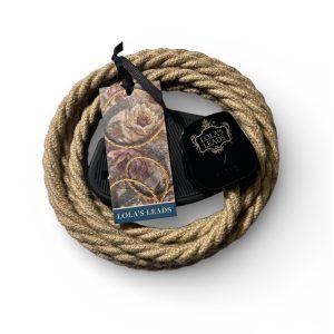 Jute cord fabric covered extension lead 3m