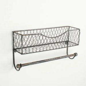 Wire Shelf & Towel Rail