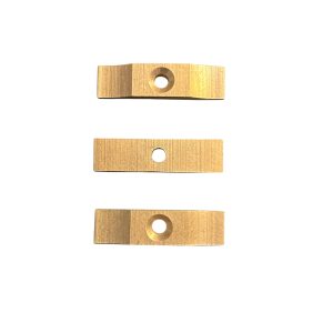 Solid brass turn for securing lightweight doors and drawers, 35mm long with central screw hole.