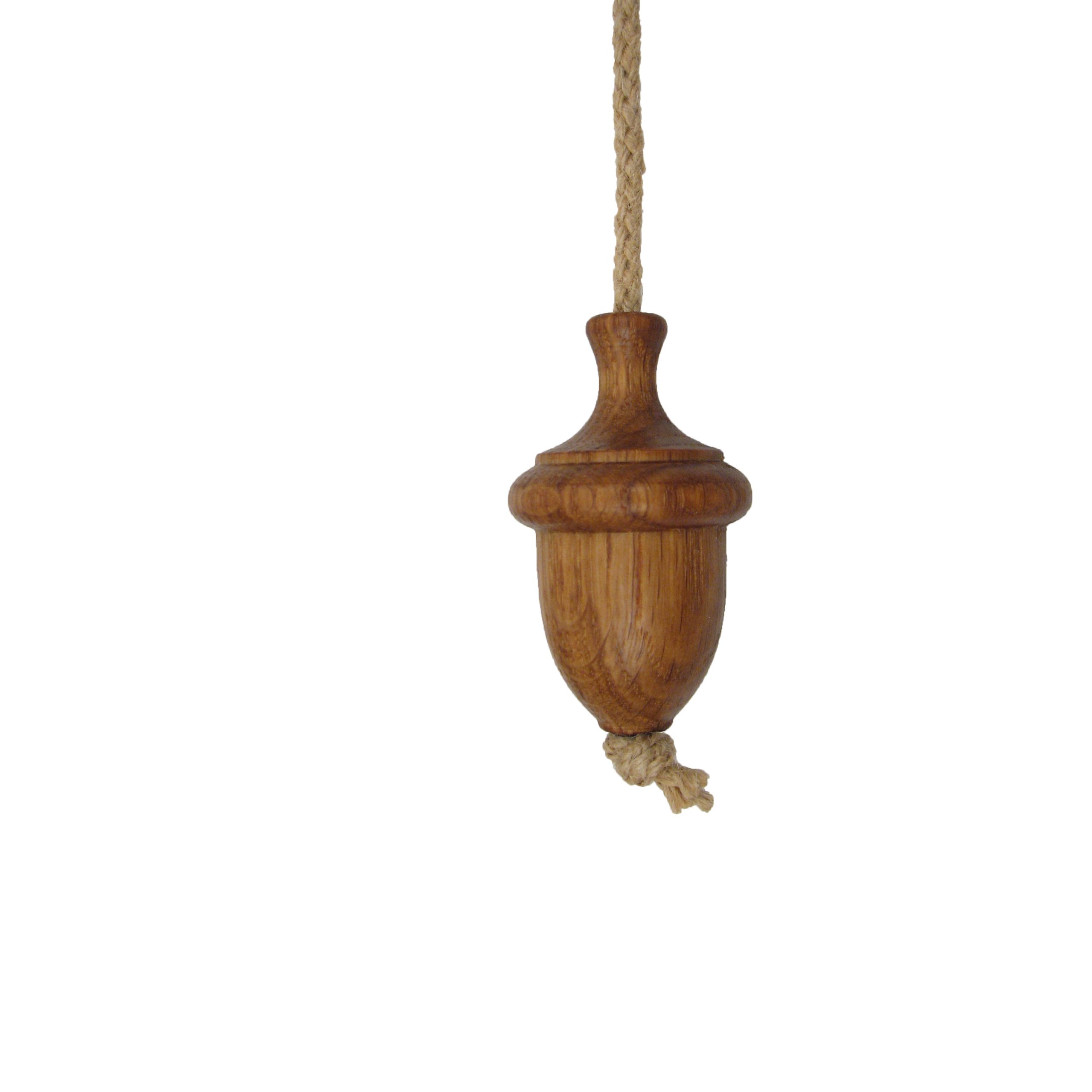 Rope Pull – Acorn – Oiled Oak & Jute