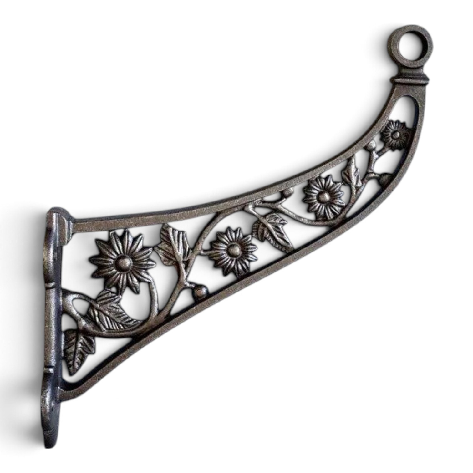 Cast Iron Wardrobe Coat Hanger Bracket – Floral