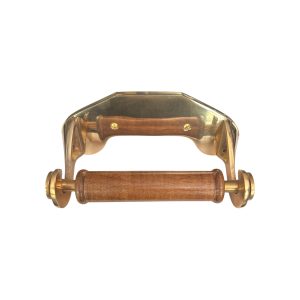 Traditional Solid Brass Toilet Roll Holder