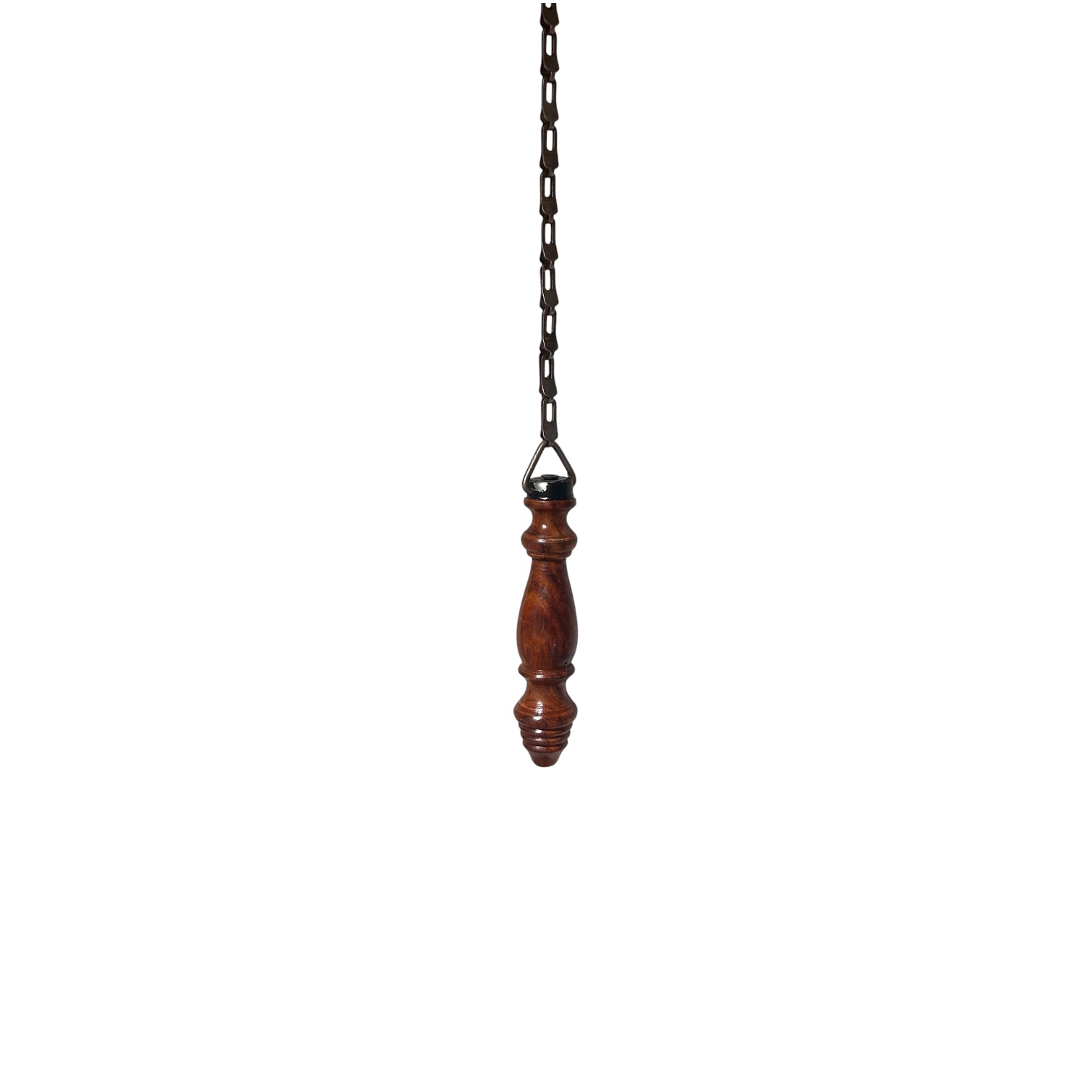 Teak Cistern Pull with Chain | Wooden Toilet Pull