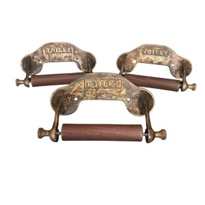 Antique Brass Toilet Roll Holders – Job Lot of 3