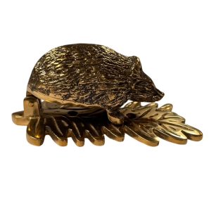 Hedgehog Door Knocker – Solid Brass – 125mm