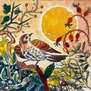 Emily Sutton Christmas Cards – Finch and Berries | Period Features