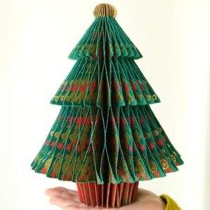 Fir Tree Honeycomb Paper Ornament