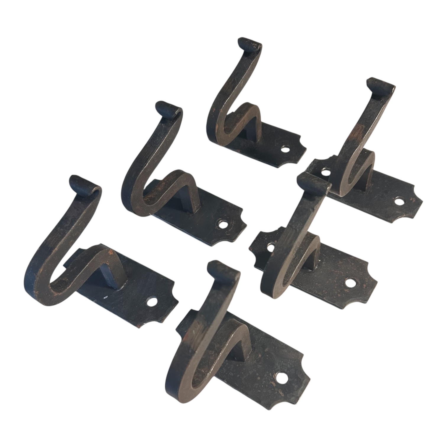 Hand Forged Curtain Rail Brackets – Beeswax – Set of 6