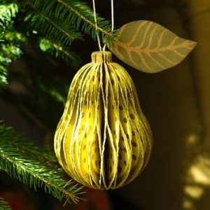 Pear Honeycomb Paper Decoration