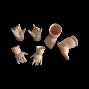Ceramic Doll Hands & Feet – Six-Piece Curiosity Set 4