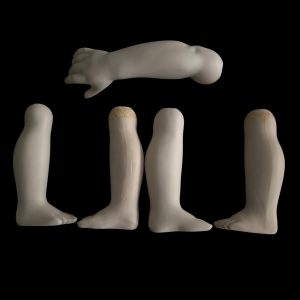 Ceramic Doll Legs & Arm – Five-Piece Curiosity Set
